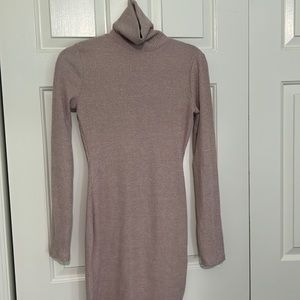 Long Sleeve Turtleneck Sweater Dress